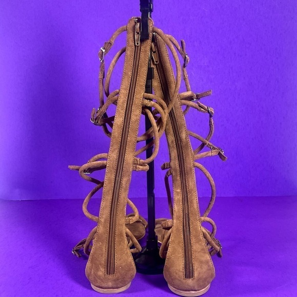 Jeffrey‎ Campbell Women's Brown Suede Gladia Gladiator Sandals Shoe Size 7-NEW - Picture 3 of 8